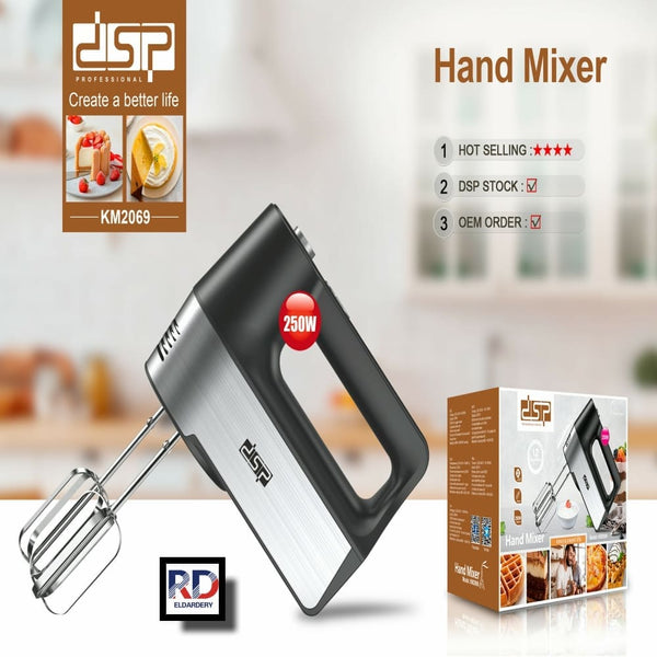 مضرب بيض كهربائي 250 واط بمحرك نحاسي وتيربو – موديل KM2069