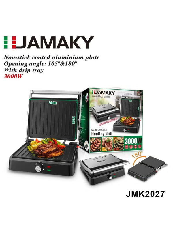 شواية جريل كهربائية جاماكي – 3000 واط – JMK-2027 – بتكنولوجيا إيطالية