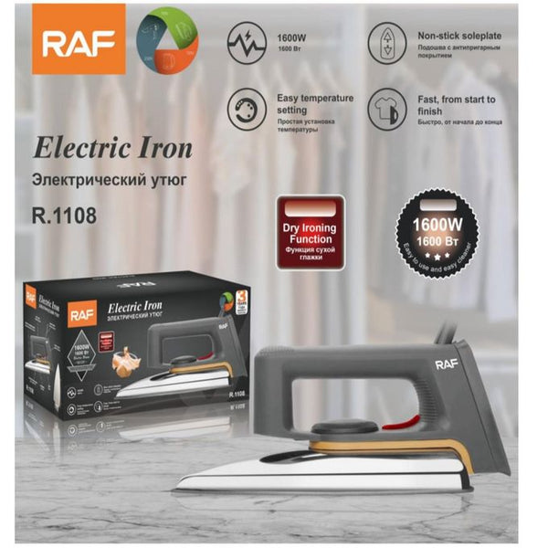 مكواة ملابس جافة RAF 1600W - 1108.R