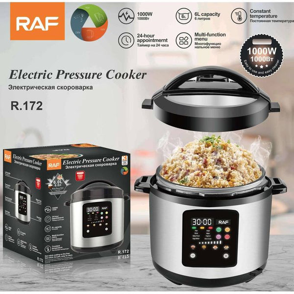 حلة ضغط وطهي كهربائية – RAF – 6 لتر – R.172
