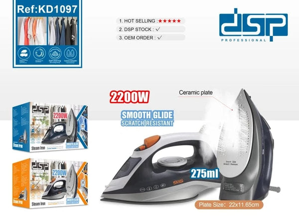مكواة بخار KD1097 – قوة 2200 واط وأداء لا يُضاهى