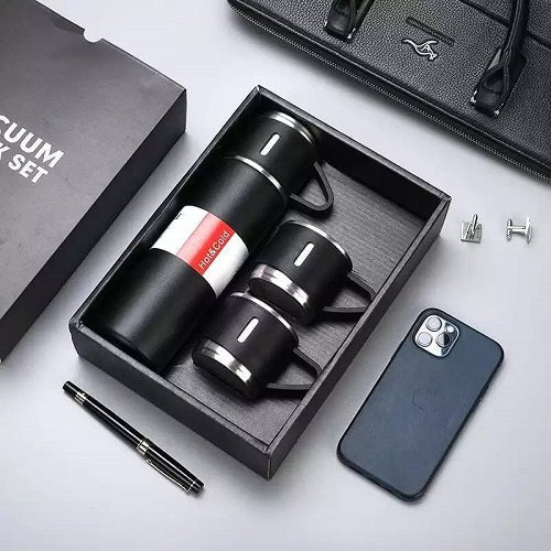 ترمس حراري مع 3 أكواب