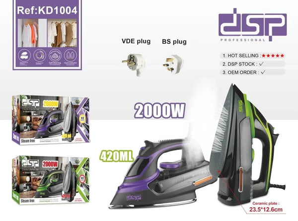 مكواة بخار KD1004 – كي دقيق، بخار قوي، وراحة يومية بلا تجاعيد