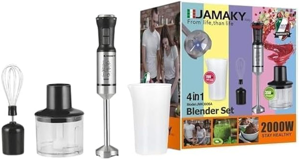 هاند بليندر 4 في 1 من جاماكي – 2000 واط – JMK3006A مع كوب 500