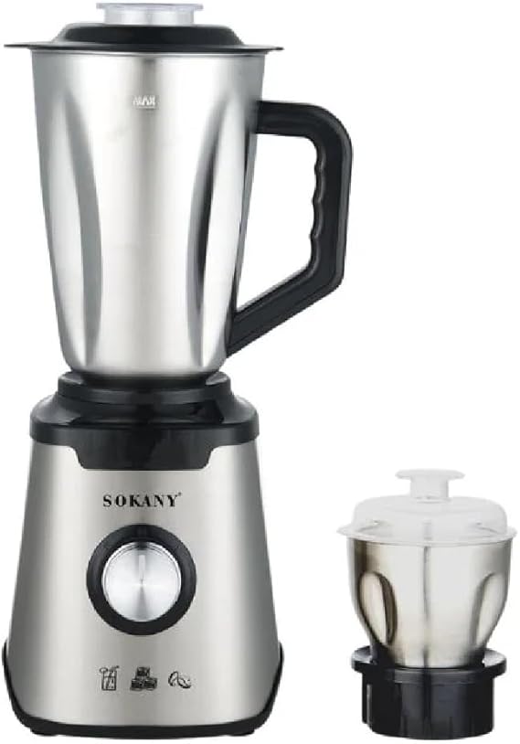 خلاط سوكاني استالنس متعدد الاغراض مع مفرمة