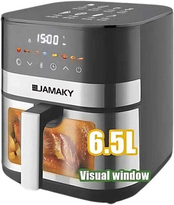 قلاية هوائية JMK 6.5 لتر بدون زيت – شاشة لمس LCD – 7 برامج طهي – 1800 واط – موديل JMK-5018