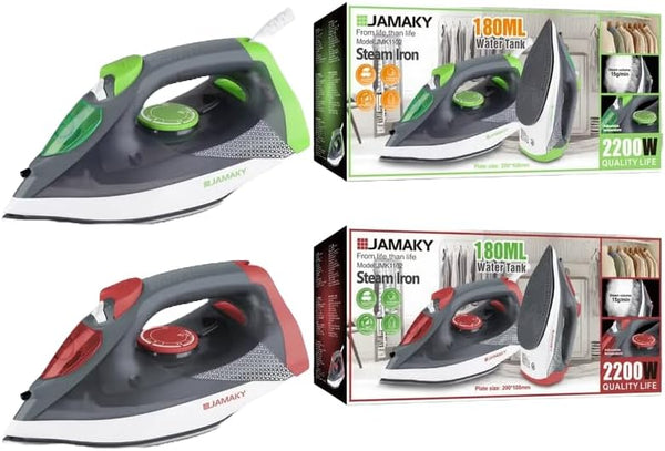مكواة بخار جاماكي – 2200 واط – متعددة الألوان – موديل JMK1102