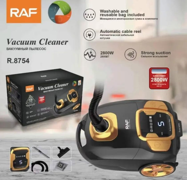 مكنسة كهربائية RAF – 2800 وات تربو ديچيتال – 4 فلتر – R.8754