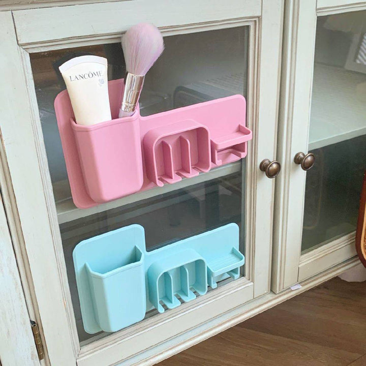 حامل ومنظم فرش الأسنان والميكب