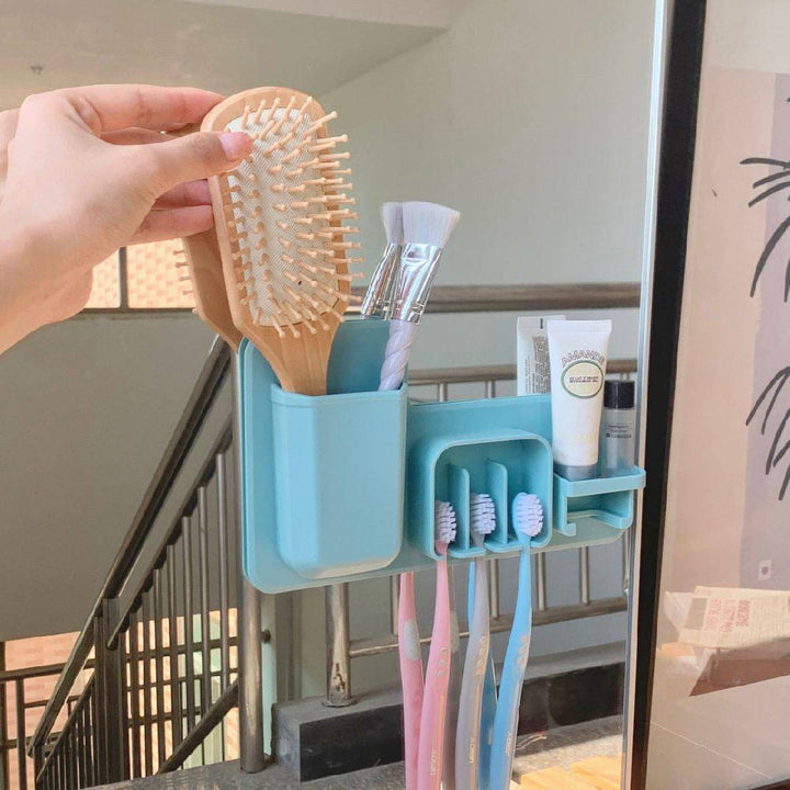 حامل ومنظم فرش الأسنان والميكب