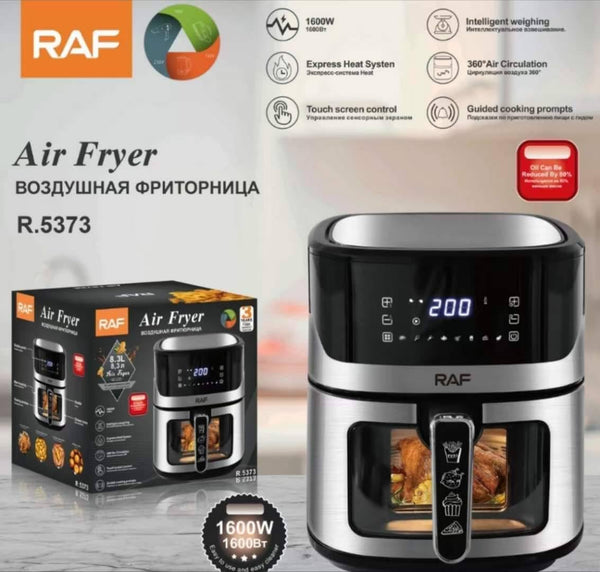 مقلاة هوائية أسنشيال – RAF – 8.3 لتر – 1600 واط – فضي R.5373