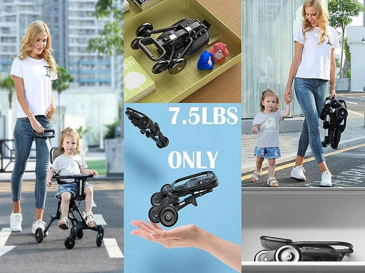 cOOva Pocket Stroller for Travel Stroller for Airplane- Portable Compact Airport Stroller - Small Stroller for Toddler Travel - All Terrain Stroller for Toddler Stroller for Upto 65 Lbs.