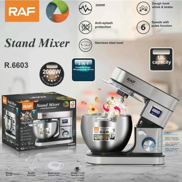 عجان كهربائي ستانلس 1800 وات، 3×1 متعدد الوظائف – R6603 RAF
