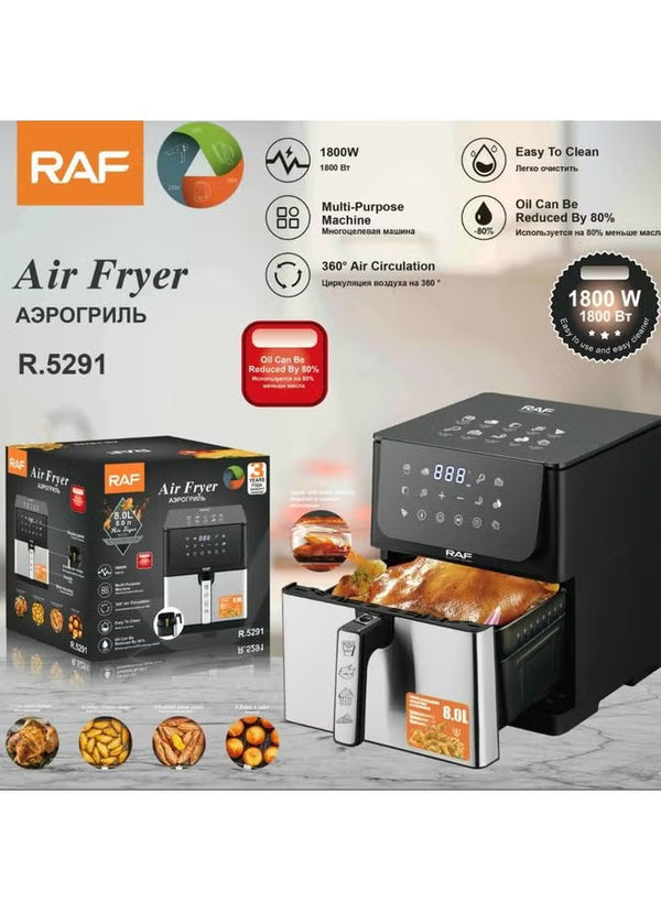 قلاية هوائية ديجيتال – RAF – 8 لتر – 1800 واط R.5291