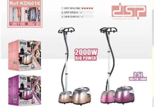 مكواة بخار عمودية للملابس والستاير – DSP 2000 واط – خزان 2.5 لتر – موديل 6016KD