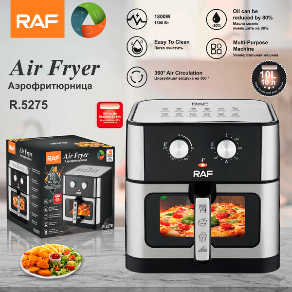 قلاية هوائية استنلس – RAF – 10 لتر – 1800 واط R.5275
