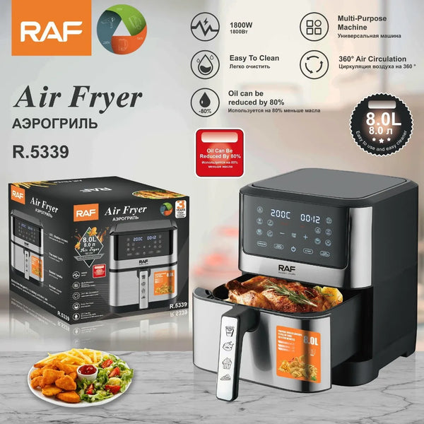 قلاية هوائية ديجيتال – RAF – 8 لتر – 1800 واط R.5339