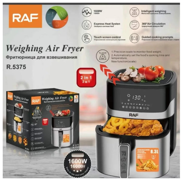 قلاية هوائية ديجيتال + ميزان – RAF – 8.3 لتر – 1600 واط R.5375