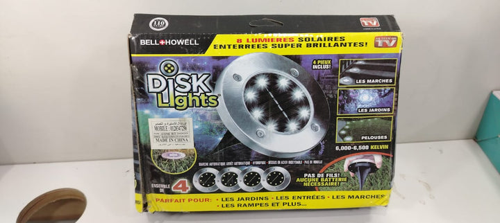 مصباح أرضي ليد يعمل بالطاقة الشمسية ٤ قطع