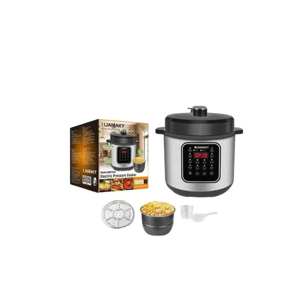 حلة ضغط كهربائية جاماكي – 6 لتر – 1000 وات – شاشة لمس – JMK7503