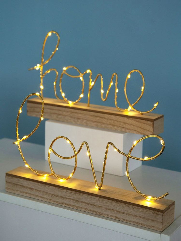 🏷️ إضاءة ديكور HOME &amp; LOVE – لمسة رومانسية وديكورية ساحرة ✨💡