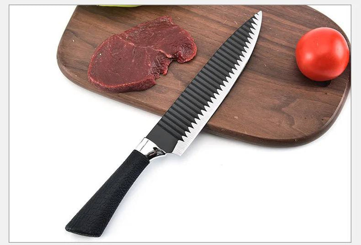 🔪 طقم سكاكين 6 قطع في علبة جرانيت – أدواتك الأساسية في المطبخ