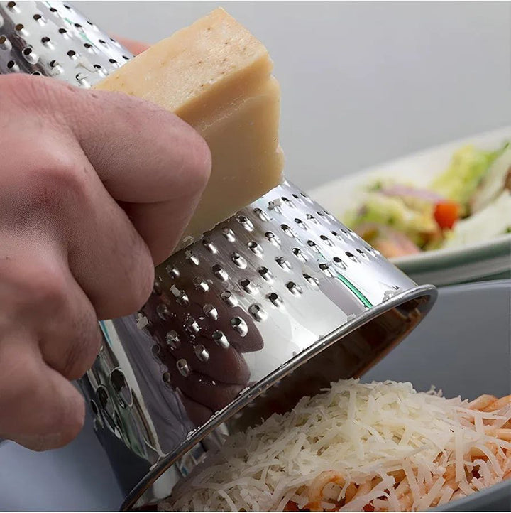 مبشرة الشيف ستانلس ستيل – تصميم كيوت ومتين | متعددة الاستخدامات للمطبخ 🧀🔪