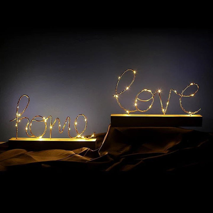 🏷️ إضاءة ديكور HOME &amp; LOVE – لمسة رومانسية وديكورية ساحرة ✨💡