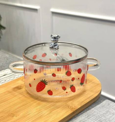 🍲 Glass Cooking Pan – أناقة وشفافية في مطبخك