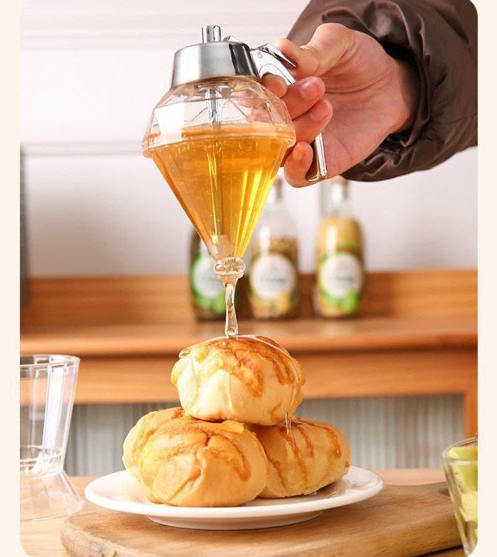 ديسبنسر عسل 🍯 – تصميم مبتكر للاستخدام النظيف والعملي