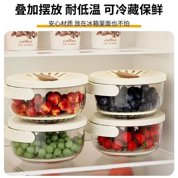 🛒 مجفف الفواكه والخضروات القابل للطي بغطاء – للتجفيف والتخزين في آن واحد 🌗✨
