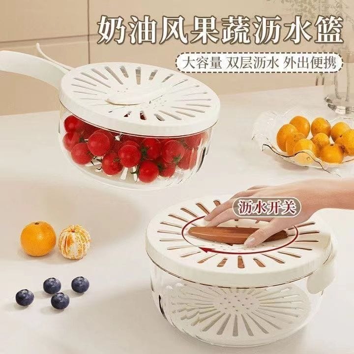 🛒 مجفف الفواكه والخضروات القابل للطي بغطاء – للتجفيف والتخزين في آن واحد 🌗✨
