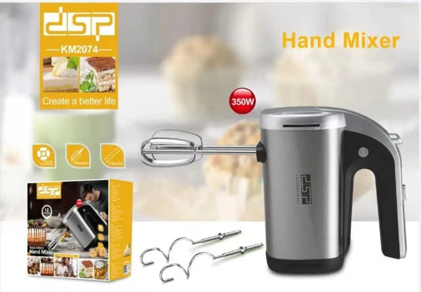 مضرب بيض كهربائي 350 واط – 5 سرعات بمحرك نحاسي وملحقات كاملة – موديل KM2074
